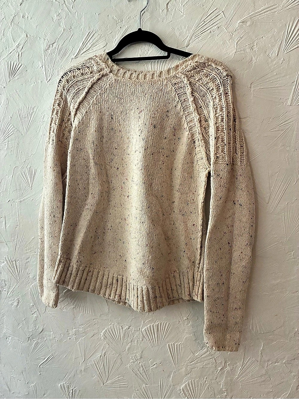 Cream Crew Neck Sweater Like New